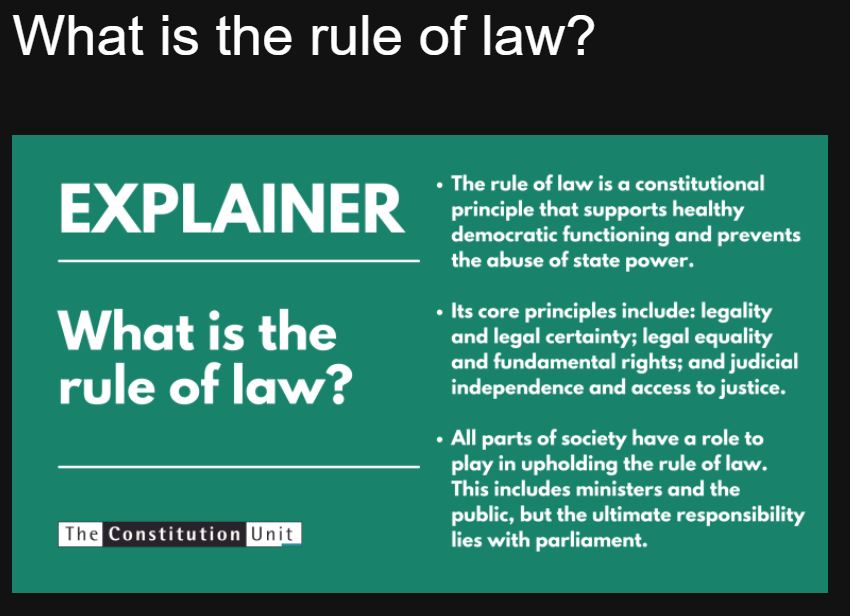 WHAT IS THE RULE OF LAW